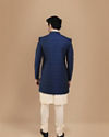 Alluring Blue Party Wear Indo Western Set image number 2
